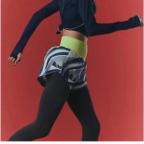 Free People Carpe Diem Printed Shorts in Sporty Stripe Combo Skyline Retail $50 - Picture 5 of 9